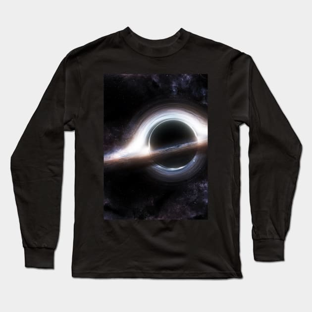 Interstellar Gargantua Long Sleeve T-Shirt by nabakumov